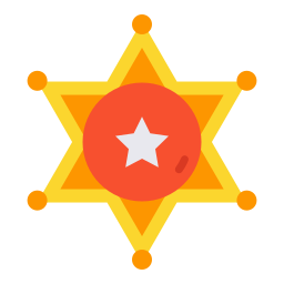 Sheriff badge icon