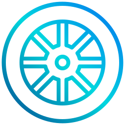 Car wheel icon