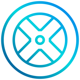 Car wheel icon