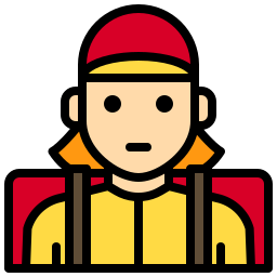 Delivery courier icon