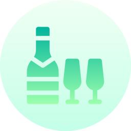 Champagne glass icon