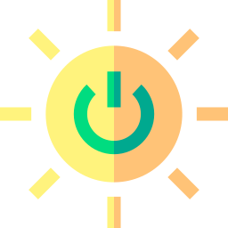 Énergie solaire Icône