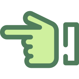 Pointing left icon