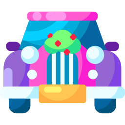 Wedding car icon