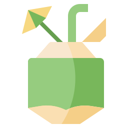 Coconut drink icon