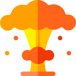 explosão nuclear Ícone