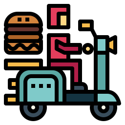 Food delivery icon