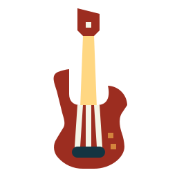 Bass guitar icon