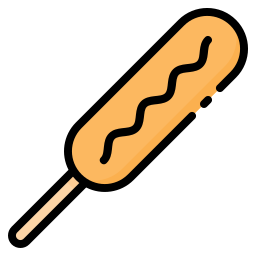 corn dog icoon