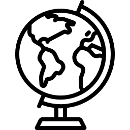 Earth globe icon