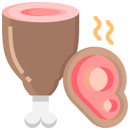 Ham leg icon