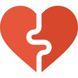 Broken heart icon