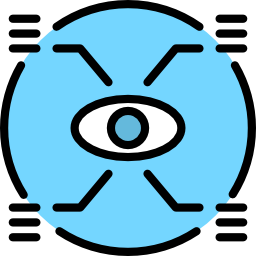 Bionic contact lens icon