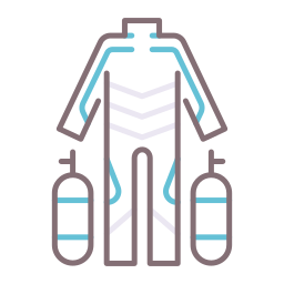 Diving suit icon