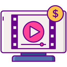 Video advertising icon