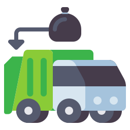 Garbage truck icon