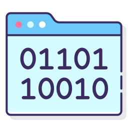 Binary code icon