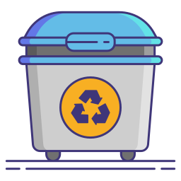 Waste bin icon