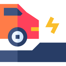 Electric car icon