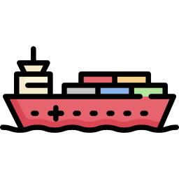 Cargo ship icon