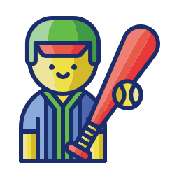 Baseball player icon