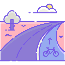 Bike lane icon