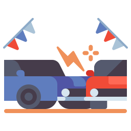 Car crash icon