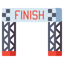 Finish line icon