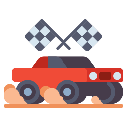 Racing car icon