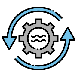 Cloud processing icon