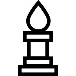 contour de la pièce d'échecs de l'évêque Icône