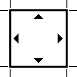 Crosshair variant with navigation arrows icon