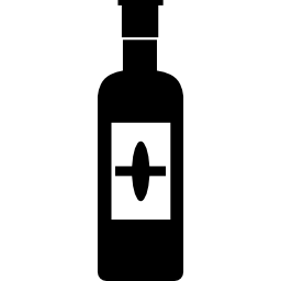 garrafa de vinho com variante de rótulo Ícone