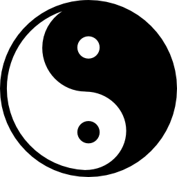 variante du symbole yin yang Icône