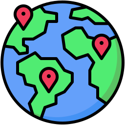 Map and location icon