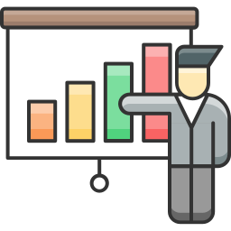 Business presentation icon