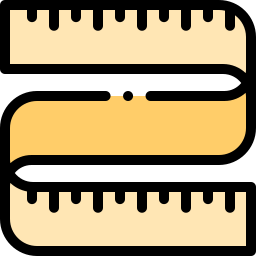 Measuring tape icon