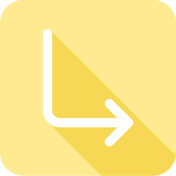 Down right arrow icon