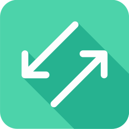 Diagonal arrows icon