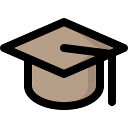 Graduation hat icon