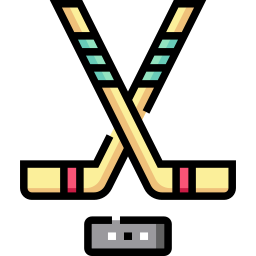 Hockey sticks icon