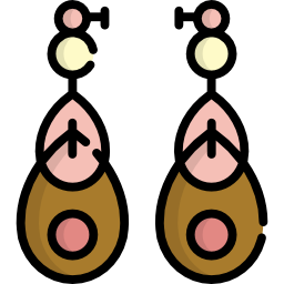 des boucles d'oreilles Icône