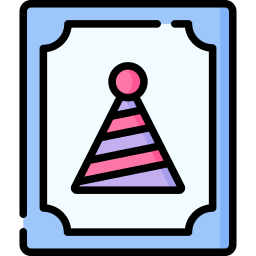 Birthday card icon