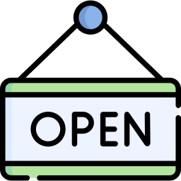 Open sign icon