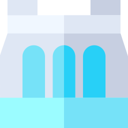 Hydroelectric dam icon