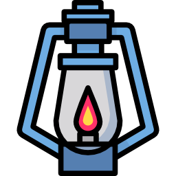 Oil lamp icon