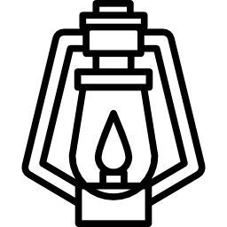 Oil lamp icon