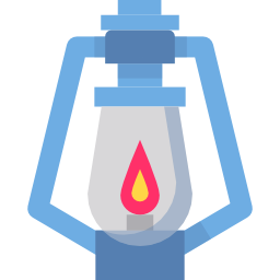 Oil lamp icon