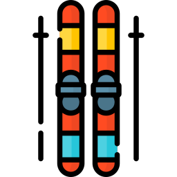 bastões de esqui Ícone