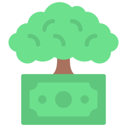 Money tree icon